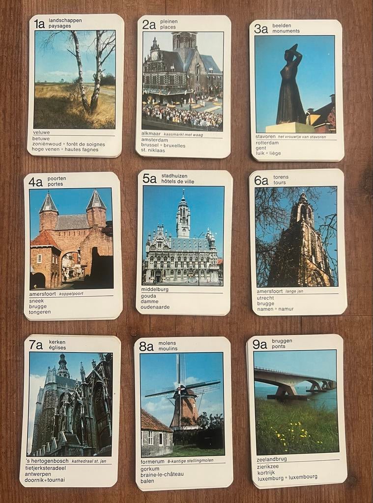 Benelux Kwartetspel - Vintage Jumbo kaartspel, Verzamelen, Speelkaarten, Jokers en Kwartetten, Ophalen of Verzenden, Gebruikt