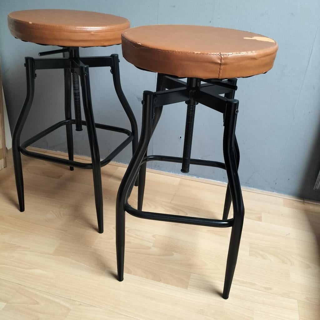 Twee barkruk, Ophalen of Verzenden, Staal