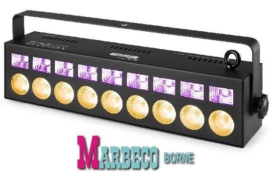 LED Bar 2-in-1 effect RGBW, UV, Strobo, DMX, Muziek gest, Geluidgestuurd, Nieuw, Info@marbeco.nl, BeamZ
