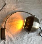 Dijkstra Mid-Century Modern boog wandlamp, Ophalen, Gebruikt, Metaal