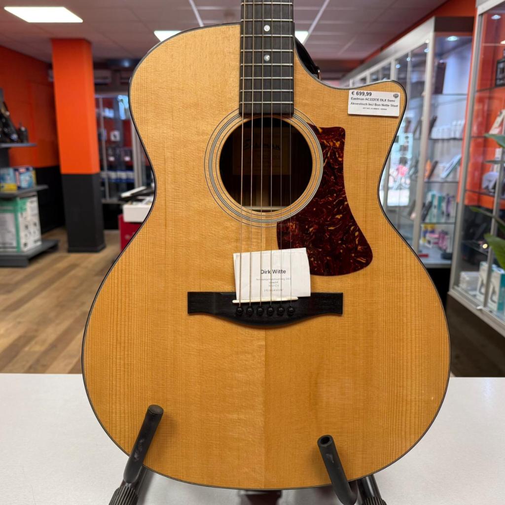Eastman AC222CE DLX Semi Akoestisch Incl Bon Nette Staat, Flex Ltd., Zo goed als nieuw, https://flex.com/contact-us, Nobelstraat 10, 5807 GA Oostrum LB, Limburg, Nederland