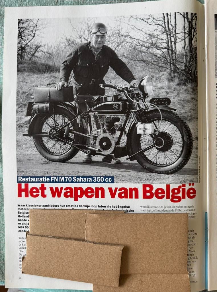 Verslag 1996 Restauratie FN M70 Sahara Heinz Harig, Ophalen of Verzenden, Zo goed als nieuw, Auto's