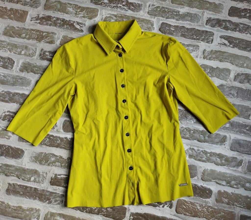 Jane Lushka Travelstof Blouse Neon Maat S, Geel, Ophalen of Verzenden, Zo goed als nieuw, Jane Lushka