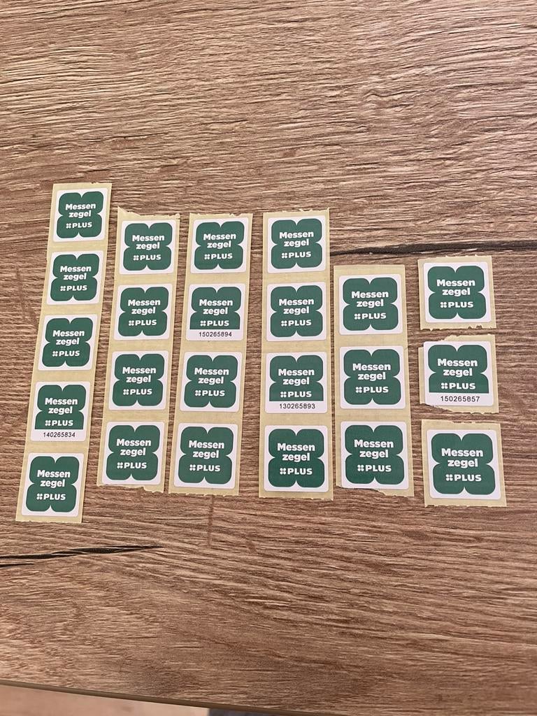 23 Messenzegels - Zwilling - Plus, Verzamelen, Supermarktacties, Plus, Ophalen of Verzenden