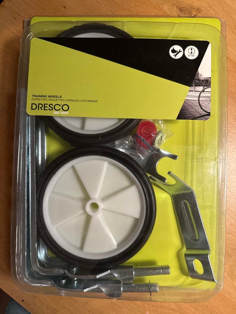 Dresco zijwieltjes voor kinderfiets 12-16 inch, z.g.a.n., Ophalen, Zo goed als nieuw