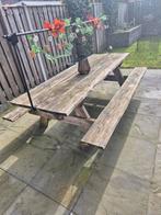 Picknicktafel douglas., Tuin en Terras, Ophalen, Gebruikt, Rechthoekig, Hout