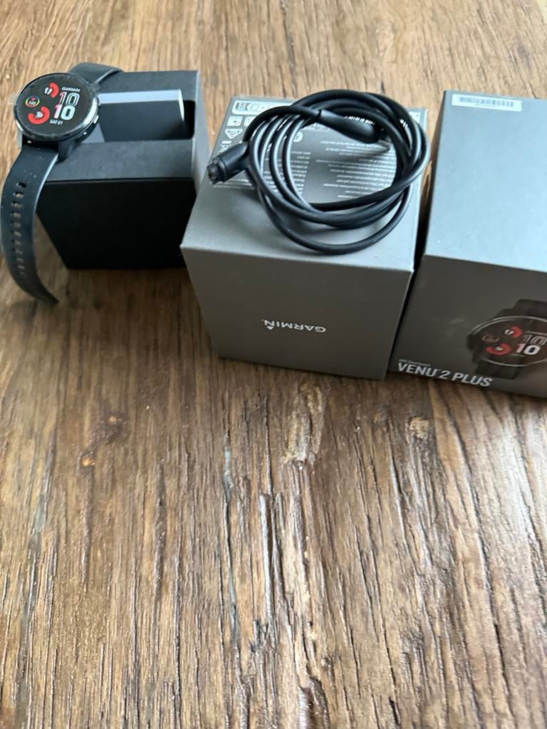Garmin Venu 2 Plus Smartwatch., Zwart, Ophalen of Verzenden, Waterdicht, Android