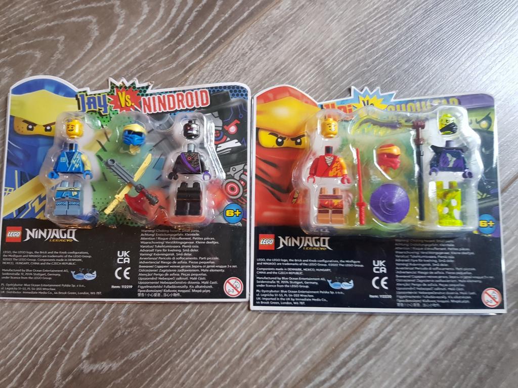 2x lego blister ninjago, Ophalen of Verzenden, Nieuw, Complete set, Lego