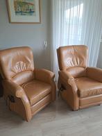 Set van 2 leren sta-op stoelen, Ophalen, Gebruikt, Leer, 75 tot 100 cm