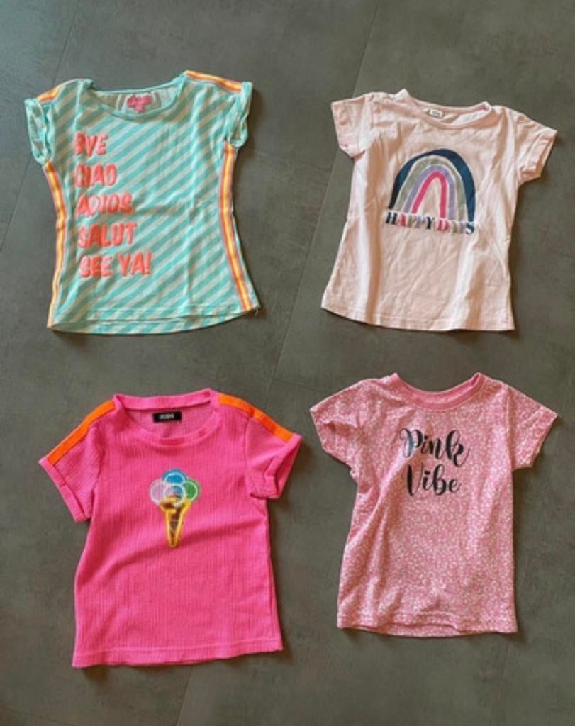 4 t shirts, Kinderen en Baby's, Kinderkleding | Maat 98, Ophalen of Verzenden, Gebruikt, Meisje, Shirt of Longsleeve