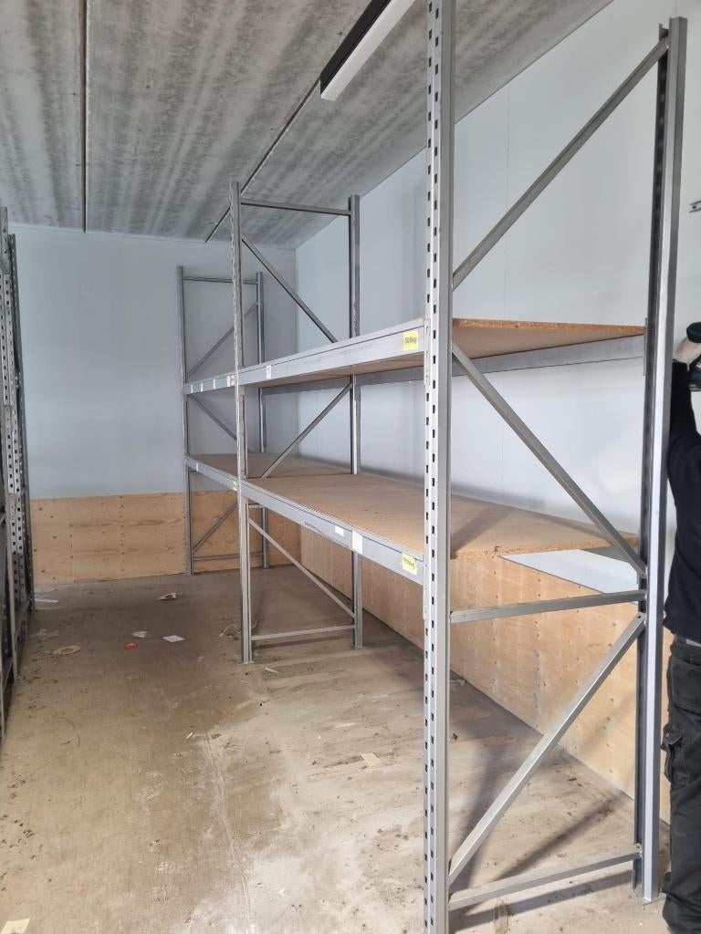 2 secties pallet stelling met legborden, Ophalen, Gebruikt