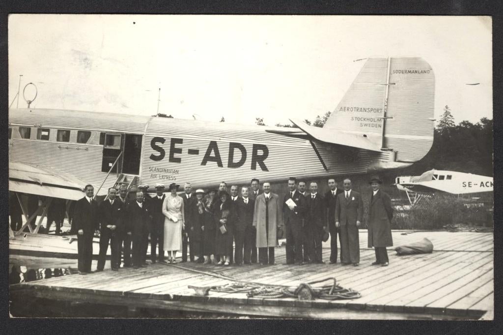 Fotokaart, vliegtuig Junker Ju, golfplaten bekleding, Verzamelen, Ansichtkaarten | Themakaarten, Ongelopen, 1920 tot 1940, Overige thema's