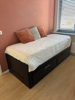 Uitschuifbed IKEA, Ophalen, Verstelbaar, Zwart, 80 cm