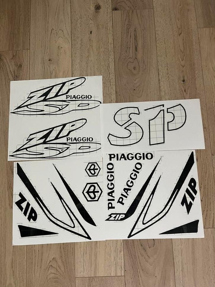 Piaggio zip sp stickerset, Fietsen en Brommers, Brommeronderdelen | Scooters, Zo goed als nieuw, Piaggio, Overige typen, Ophalen