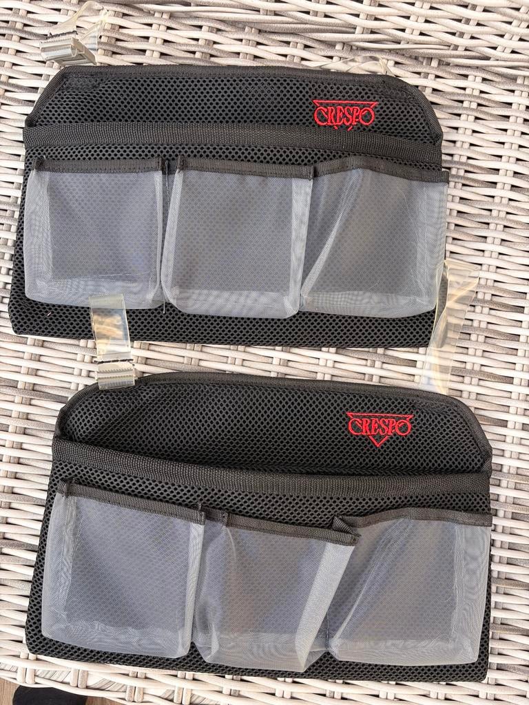 Crespo organizer voor campingstoel (2 stuks), Caravans en Kamperen, Kampeeraccessoires, Ophalen of Verzenden, Zo goed als nieuw