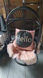 Heerlijke Kinder Hangstoel van Bamboe en Metaal, Ophalen, Modern, Speels, Zwart, Nieuw