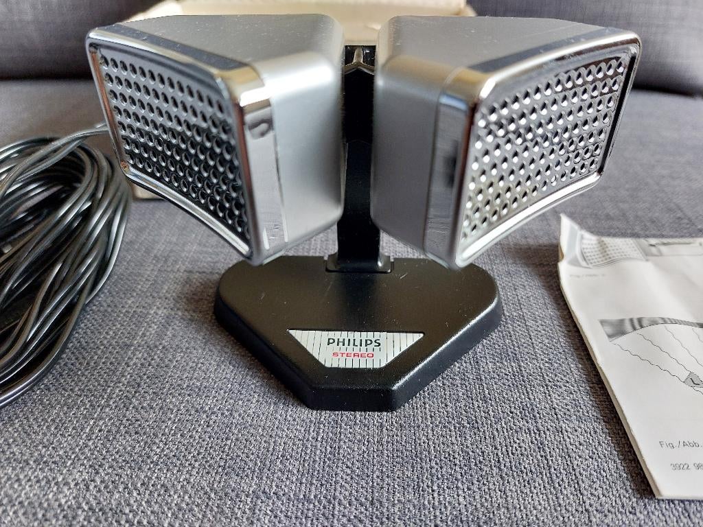 Klassieke Philips microfoon en DIN-kabels., Ophalen of Verzenden, Zo goed als nieuw, Minder dan 2 meter, Optische kabel