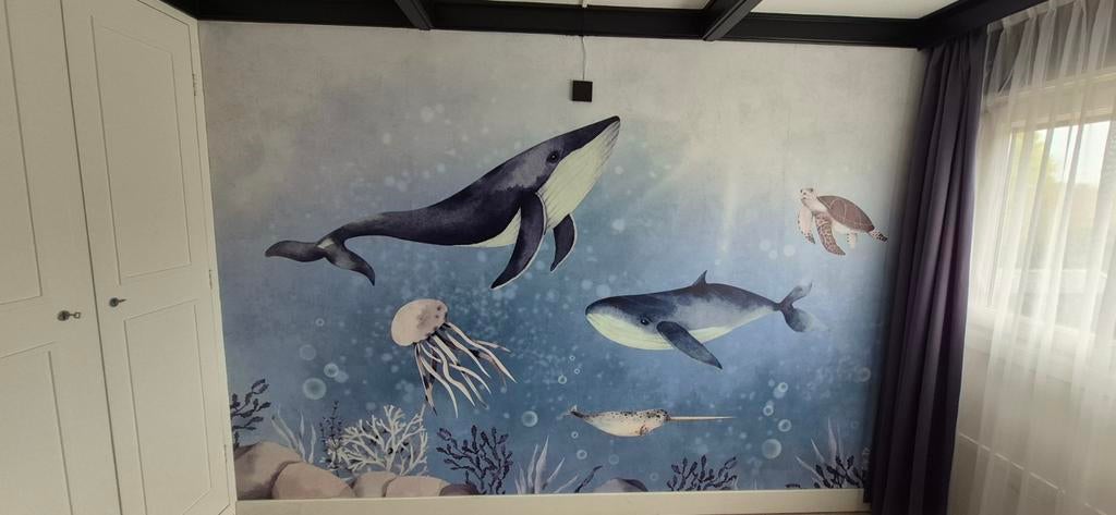 Foto behang oceaan thema, Huis en Inrichting, Stoffering | Behang, Ophalen of Verzenden, Minder dan 10 m²