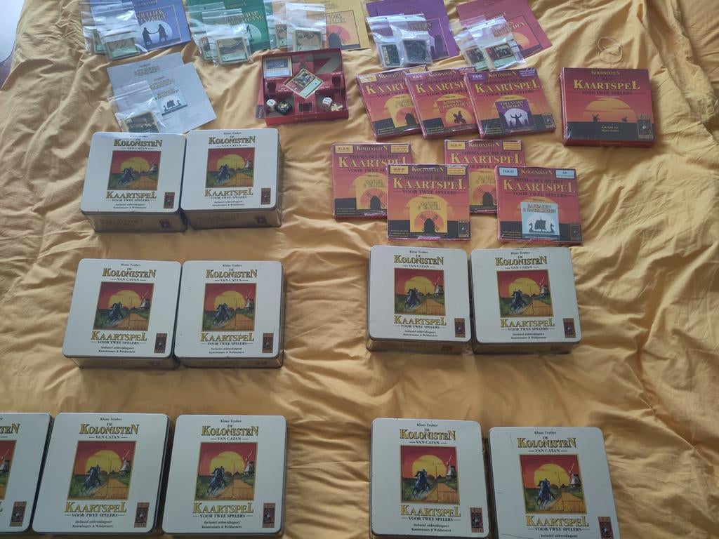 Kolonisten van Catan kaartspel collectie., Gebruikt, Een of twee spelers, Ophalen of Verzenden, 999 Games