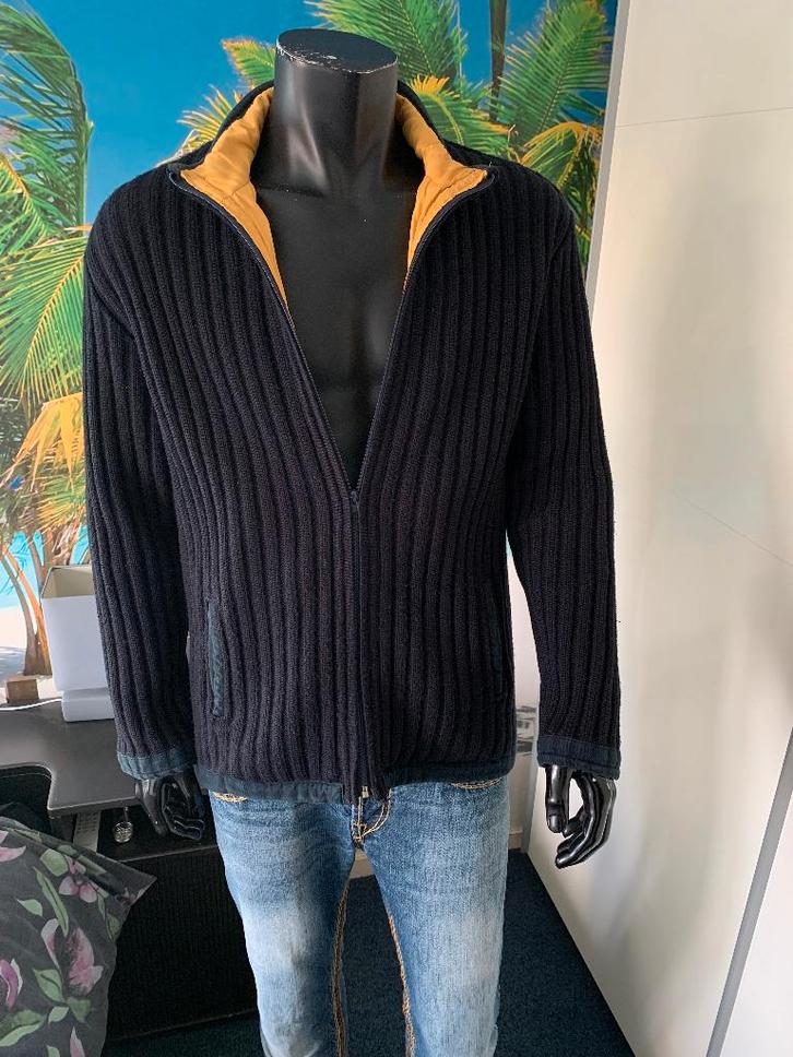 * PAUL & SHARK * ZGAN Mooie Blauw HEREN Structuur VEST- JAS., Kleding | Heren, Truien en Vesten, Zo goed als nieuw, Maat 56/58 (XL)