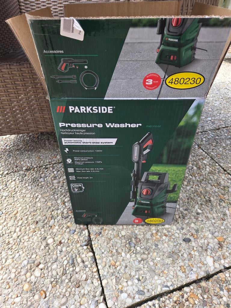 Parkside hogedrukreiniger, Tuin en Terras, Hogedrukreinigers, Ophalen of Verzenden, Elektrisch