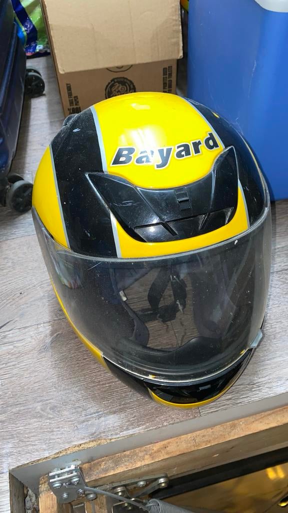 Bayard Motorhelm - Geel/Zwart, Motoren, Overige merken, Heren, Ophalen of Verzenden, Integraalhelm