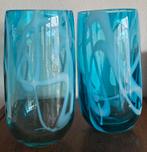 2 Vintage design handgeblazen vazen, Ophalen of Verzenden