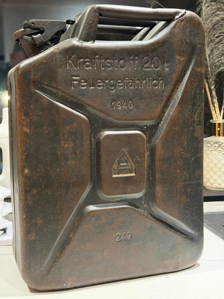 Wehrmacht kanister kraftstoff ww2 duits, Ophalen of Verzenden, Landmacht, Duitsland, Overige typen