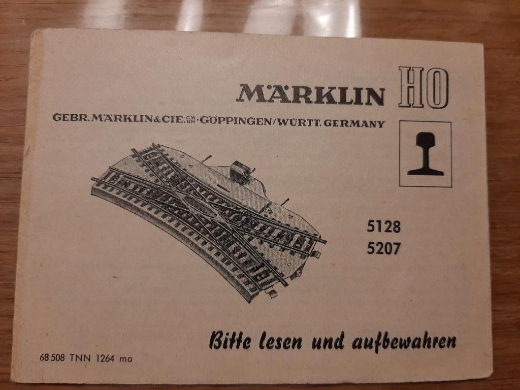 Marklin boekje van de 5128 en 5207., Hobby en Vrije tijd, Modeltreinen | H0, Wisselstroom, Gebruikt, Märklin, Boek, Tijdschrift of Catalogus