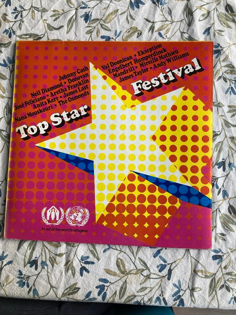 LP Top Star Festival - Diverse Artiesten (UNICEF benefiet), Cd's en Dvd's, Vinyl | Pop, Gebruikt, Ophalen of Verzenden, 1970 - 1979
