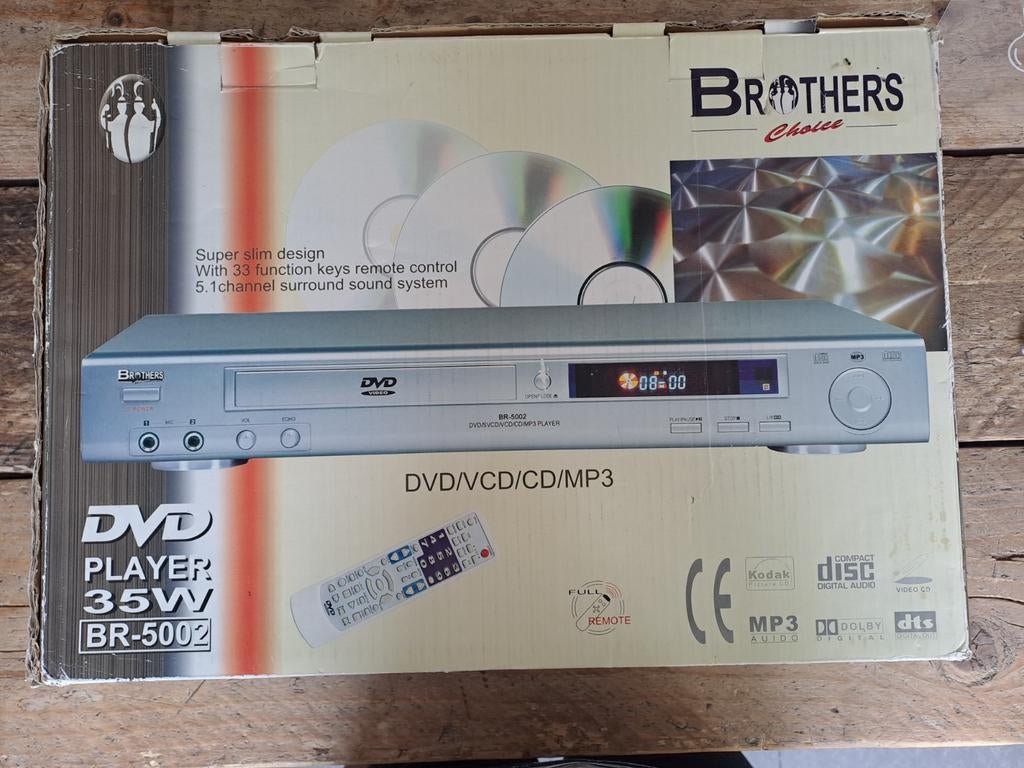 Dvd speler nieuw in doos. Brouwers choise. Voor:dvd/vcd/mp3., Ophalen of Verzenden, Nieuw, Overige merken