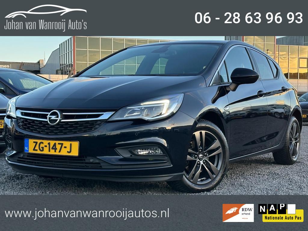 Opel Astra 1.4 Turbo 120 Jaar Edition/NAVI/APPLE CARPLAY, Stof, Gebruikt, 150 pk, Blauw