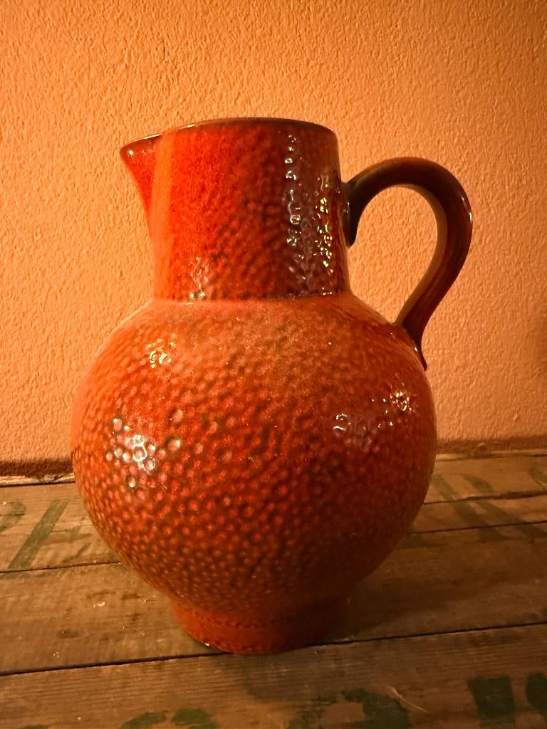 Scheurich West-Germany Vaas – Model 418-20, Ophalen, Rood, Aardewerk of Porselein, Minder dan 50 cm