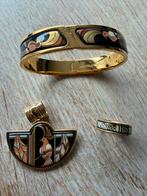 Vintage Michaela Frey team sieraden, Ophalen of Verzenden, Zo goed als nieuw, Goud, Overige materialen
