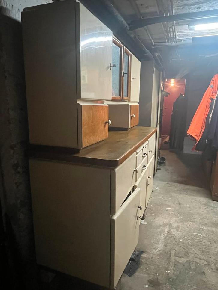 Antieke Vitrine Keukenkast - Jaren '10, Antiek en Kunst, Antiek | Meubels | Kasten, Ophalen