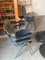 schoolstoelen, Ophalen of Verzenden, Gebruikt, Grijs, Vijf, Zes of meer stoelen