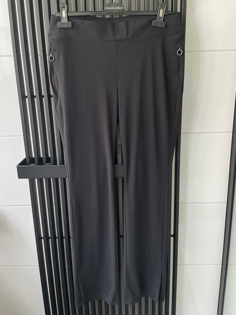 Zwarte broek, travelstof, Marccain Sport, mt 4, 40, Kleding | Dames, Grote Maten, Ophalen of Verzenden, Zo goed als nieuw, Zwart