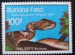 BURKINA FASO 11 - Dieren: reptielen (witbuikadder), Ophalen of Verzenden, Postfris, Dier of Natuur