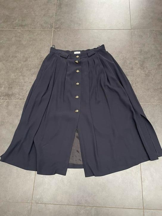 Basler donkerblauwe lange gevoerde rok maat 44, Blauw, Ophalen of Verzenden, Zo goed als nieuw, Onder de knie