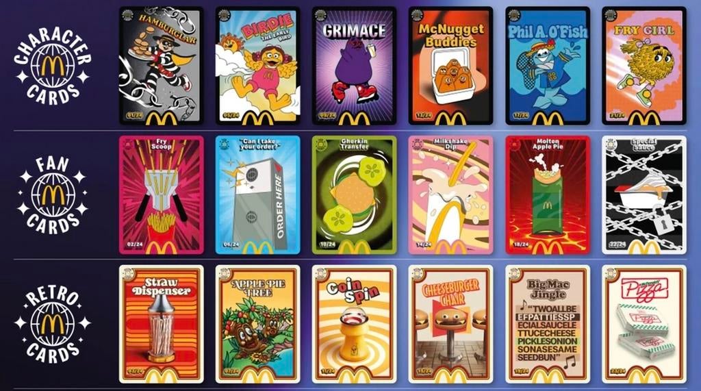 18 x McDonald's Limited Edition UK Trading Cards 2026 TCG, Ophalen of Verzenden, Zo goed als nieuw