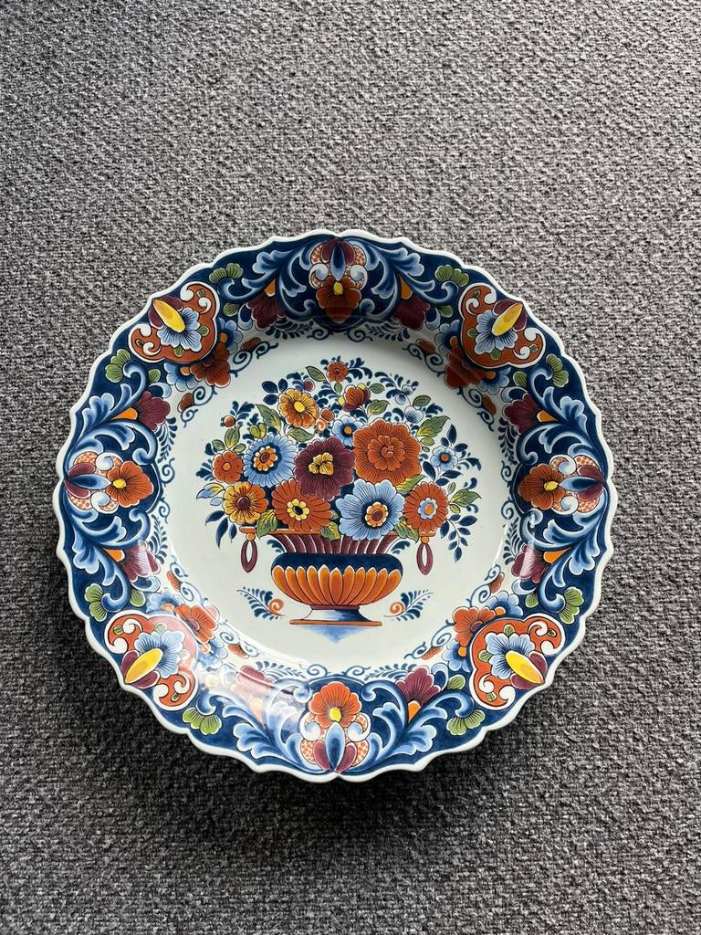 Oud Delfts wandbord met doorsnede van 30 cm., Antiek en Kunst, Antiek | Wandborden en Tegels, Ophalen