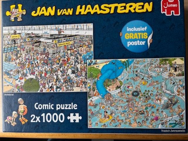 van haasteren puzzels (2x 1000 stukjes), Hobby en Vrije tijd, Denksport en Puzzels, Zo goed als nieuw, Legpuzzel, 500 t/m 1500 stukjes