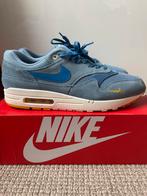 Nike air max 1 mini swoosh “Work Blue” / 45,5, Kleding | Heren, Schoenen, Ophalen of Verzenden, Zo goed als nieuw, Blauw, Sneakers of Gympen