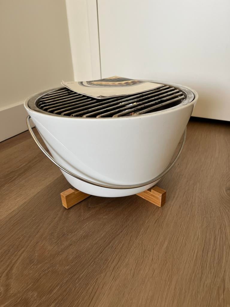 Eva Solo Porseleinen Tafelgrill BBQ - Wit, Ophalen, Gebruikt