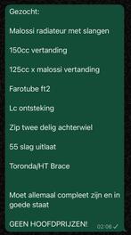 Zip 125/180 onderdelen gezocht!, Fietsen en Brommers, Brommeronderdelen | Scooters, Ophalen of Verzenden