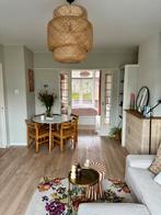 IKEA SINNERLIG hanglamp bamboe, deels gescheurd, Huis en Inrichting, Ophalen, Gebruikt, Hout, 50 tot 75 cm