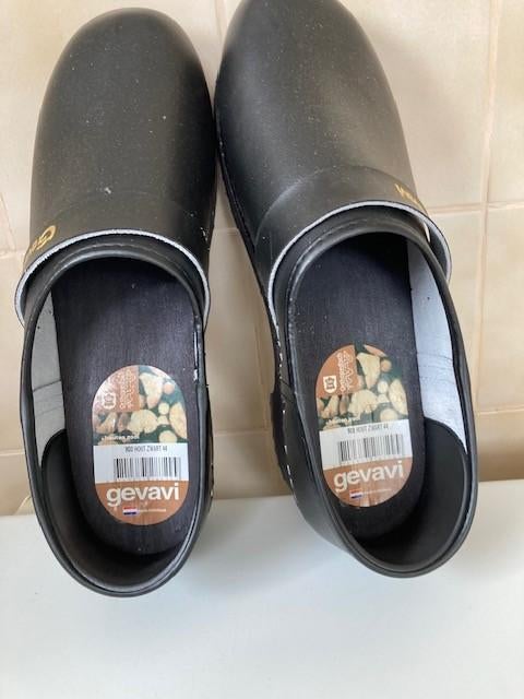 Te koop Schoenklompen Gevavi 900 m.44, Kleding | Heren, Schoenen, Ophalen, Gevavi, Klompen, Zwart