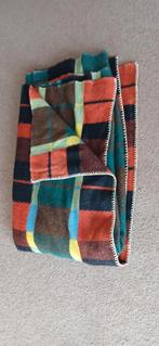 Vintage wollen deken - geruit patroon, Ophalen, Gebruikt