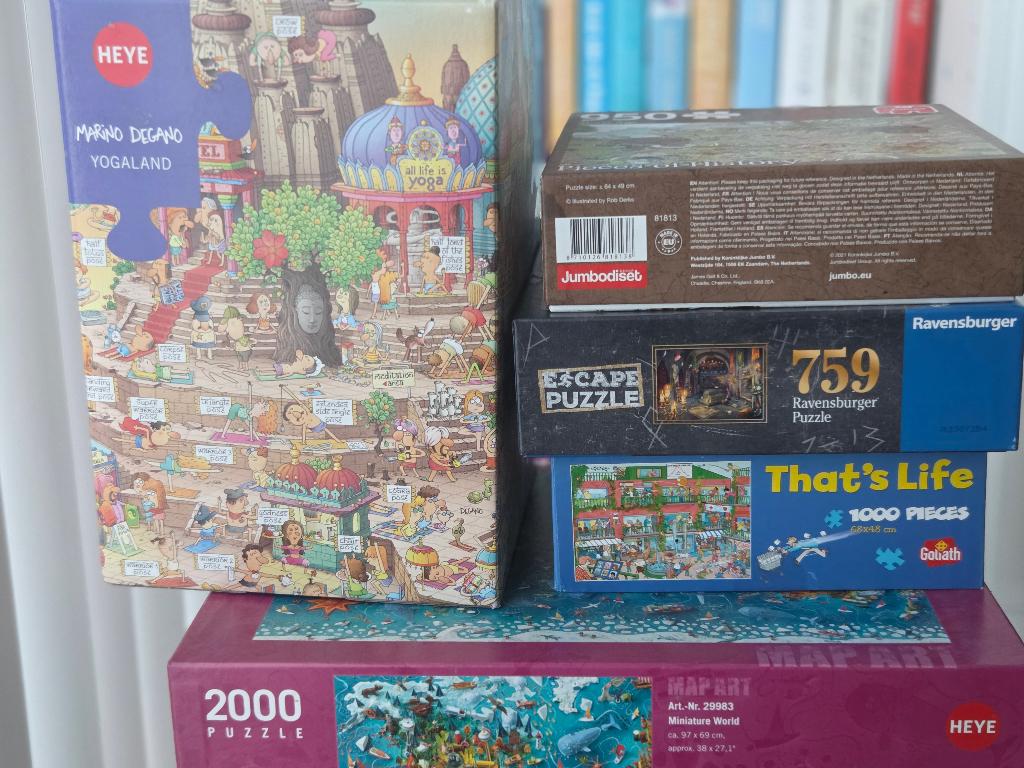 diverse puzzels te koop, Hobby en Vrije tijd, Denksport en Puzzels, Zo goed als nieuw, Legpuzzel, 500 t/m 1500 stukjes, Ophalen