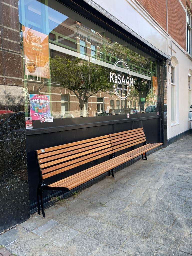 Mooie gevelbankjes te koop!, Tuin en Terras, Tuinbanken, Ophalen, Zo goed als nieuw, Hout
